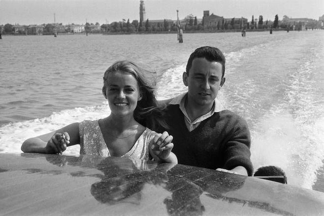 Jeanne Moreau and Louis Malle