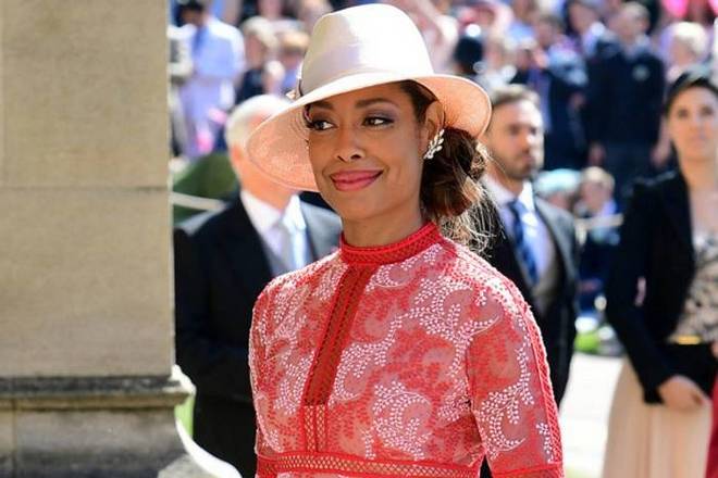 Gina Torres at the wedding of Meghan Markle