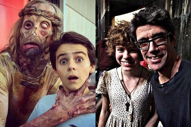 Javier Botet at the movie set of It: Chapter Two
