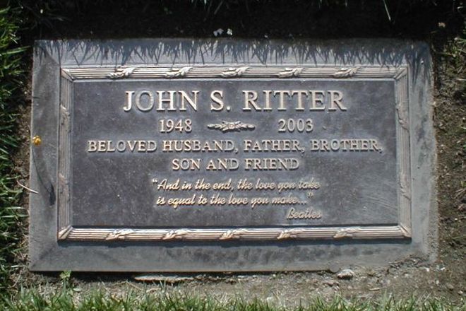 John Ritter’s grave