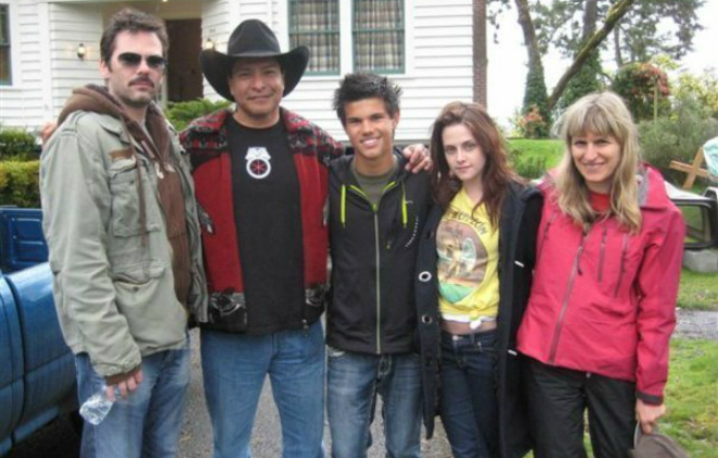 Taylor Lautner and the Twilight cast 
