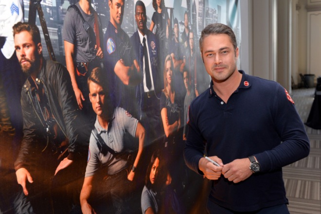 Taylor Kinney attended the presentation of the series Chicago Med