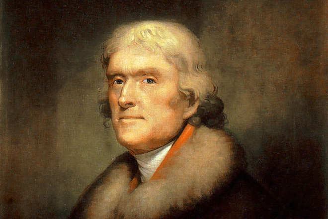Portrait of Thomas Jefferson by Rembrandt Peale