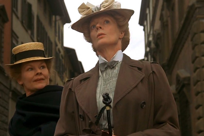 Judi Dench and Maggie Smith in the movie A Room with a View