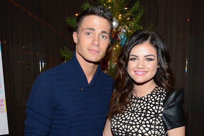 Colton Haynes and Lucy Hale