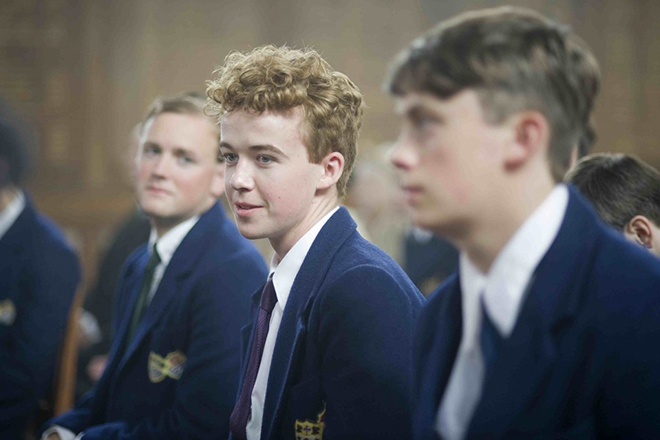 Alex Lawther in the film Benjamin Britten: Peace and Conflict