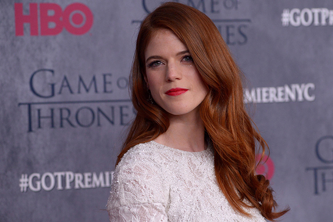 Rose Leslie is a red-haired beauty