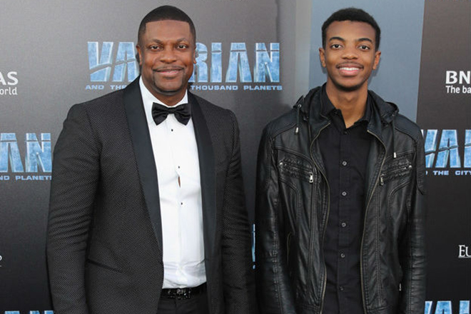 Chris Tucker and his son Justin