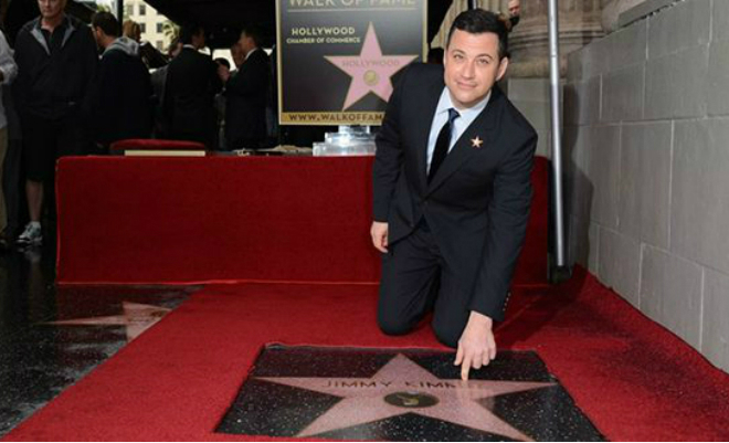 Jimmy Kimmel has a star on the Hollywood Walk of Fame