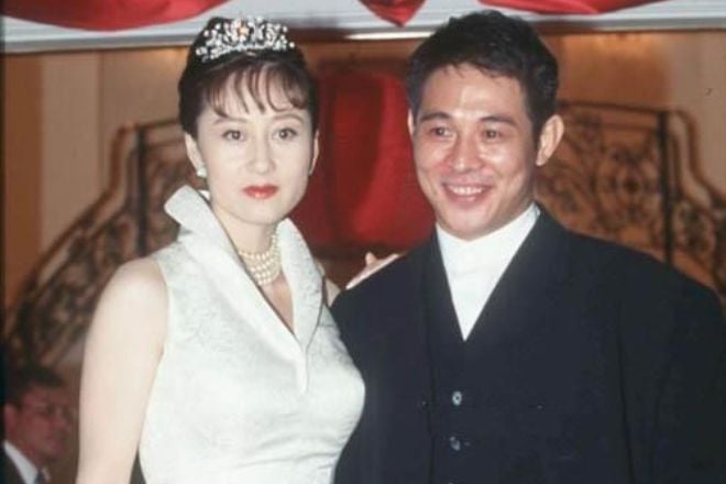 Jet Li and his wife, Nina Li Chi