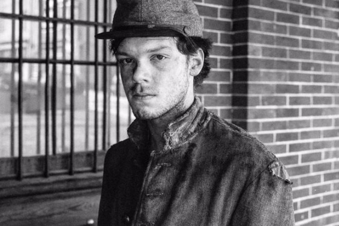 Cameron Monaghan at the movie set of the series Mercy Street