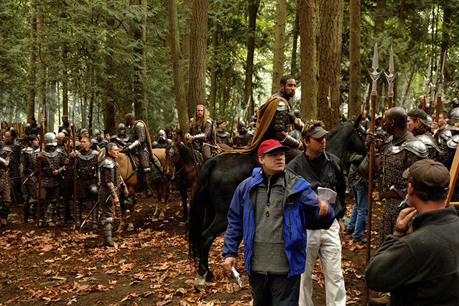 Uwe Boll on the set of the film In the Name of the King