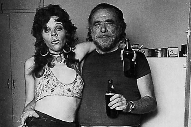 Charles Bukowski and one of his girlfriends