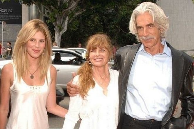 Sam Elliott with his spouse Katharine Ross and his daughter