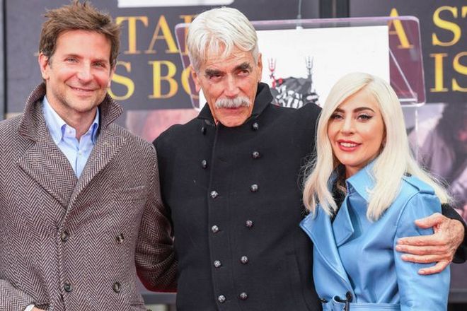 Bradley Cooper, Sam Elliott and Lady Gaga in 2019