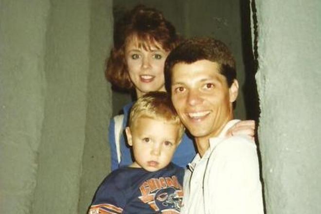 Little Andy Biersack with his parents