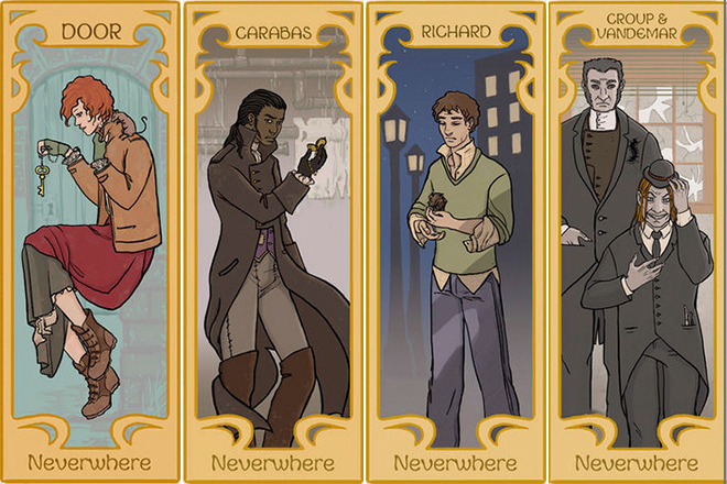 The characters from the book by Neil Gaiman “Neverwhere”