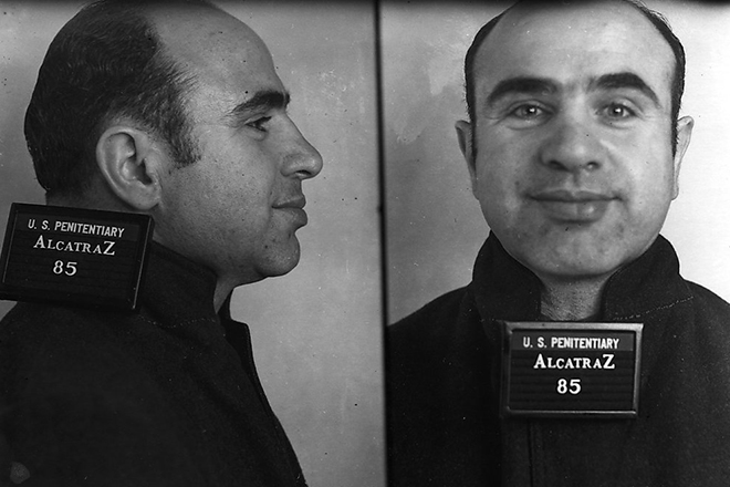 The photo of Capone in Alcatraz | Alcatraz History