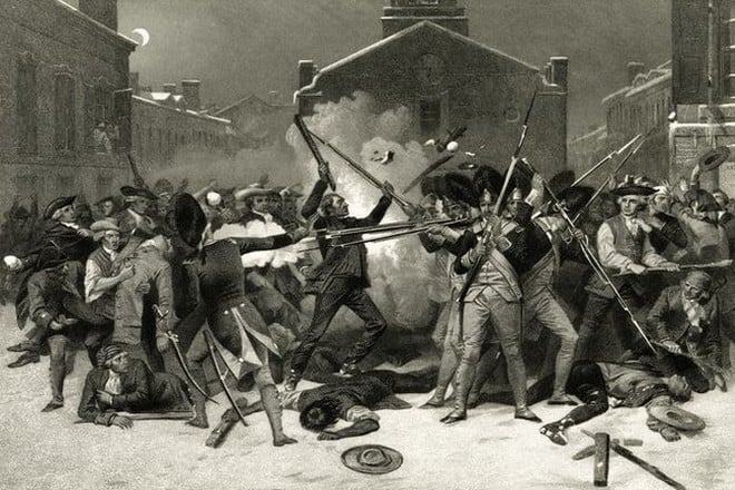 Boston Massacre in 1770