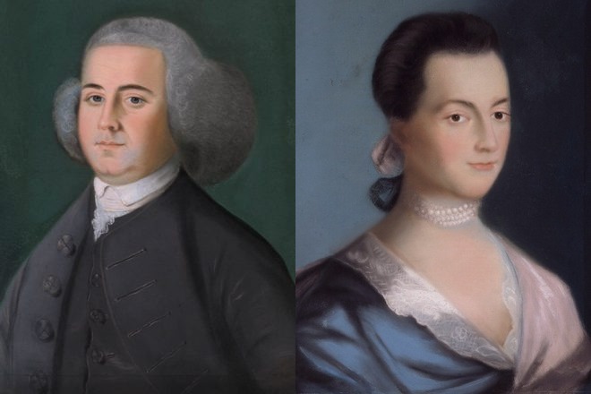 John Adams and his wife, Abigail Smith