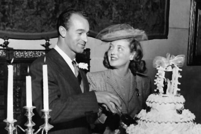 Bette Davis with her third husband, William Grant Sherry