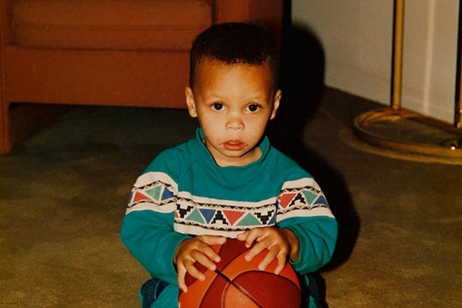 Stephen Curry in his childhood