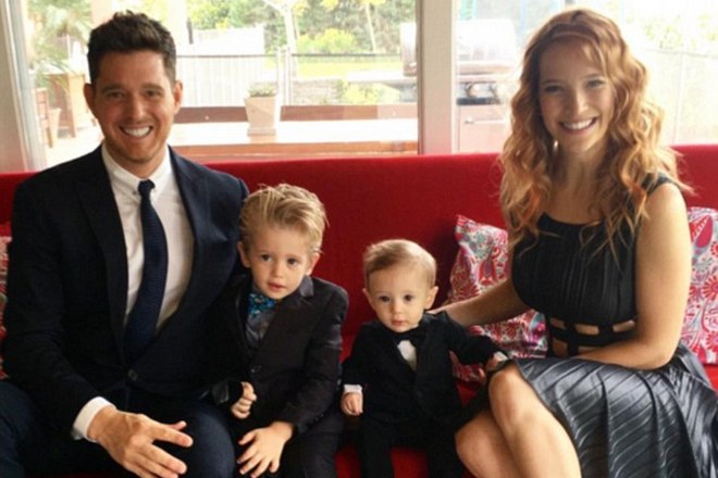 Michael Bublé with his family