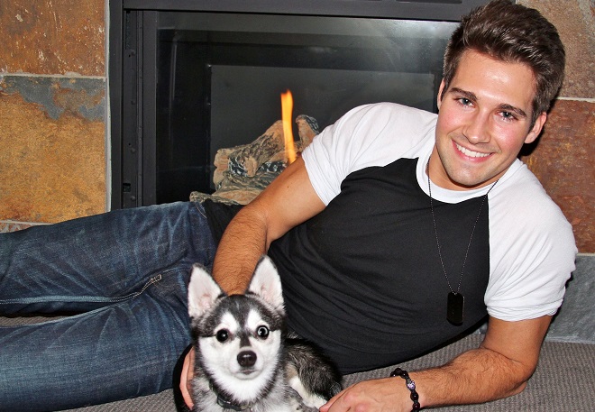 James Maslow and his pet