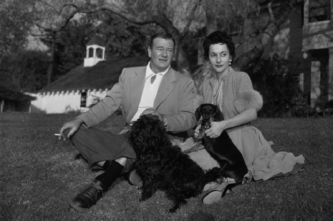 John Wayne and his wife