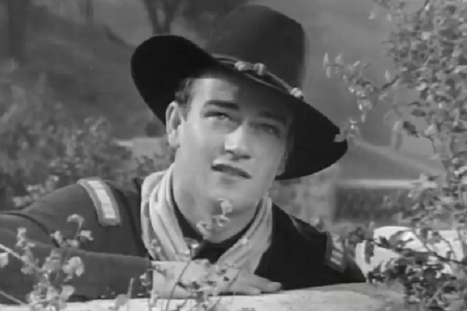 John Wayne in the movie The Man From Monterey