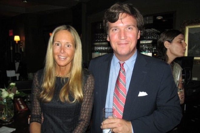 Susan Andrews with her husband Tucker Carlson
