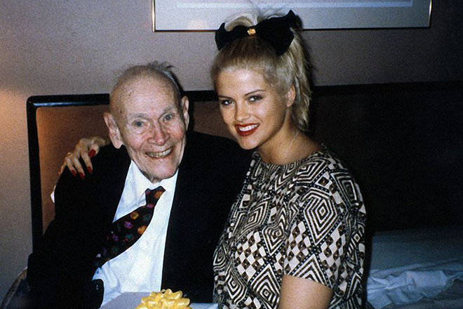 Anna Nicole Smith with James Howard Marshall II