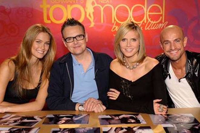 Bar Refaeli as a judge on the reality TV series Germany's Next Topmodel
