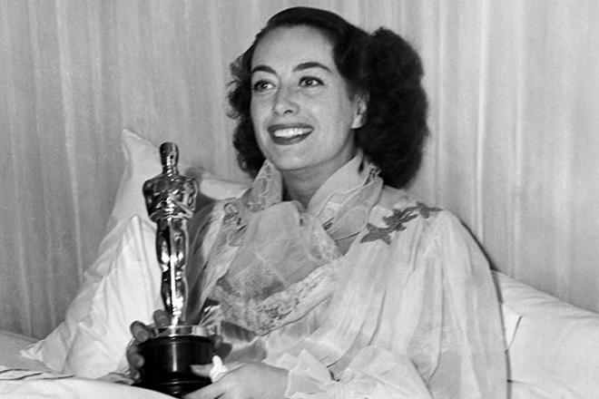 Joan Crawford with an Oscar