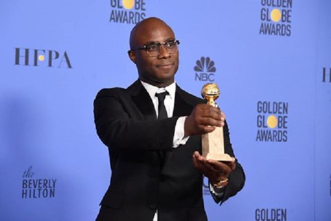 Director Barry Jenkins with Golden Globe