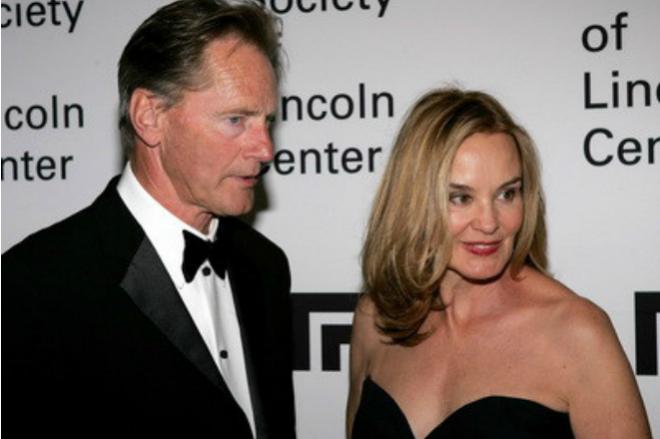 Jessica Lange with her husband