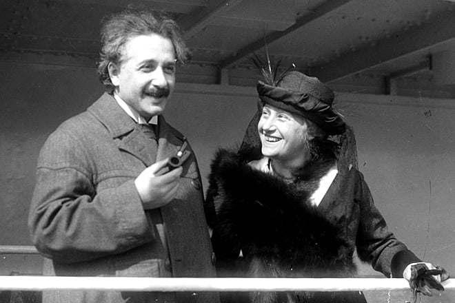 Albert Einstein and Elsa Löwenthal