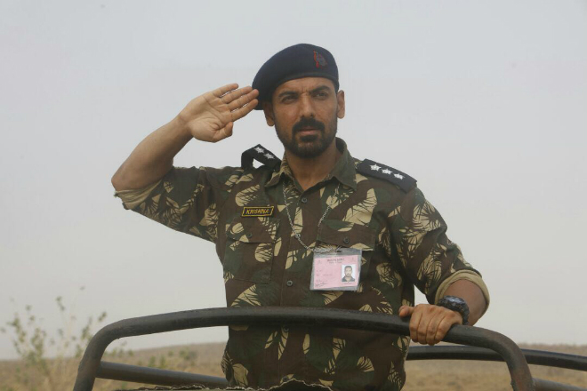 John Abraham in the action movie Parmanu: The Story of Pokhran