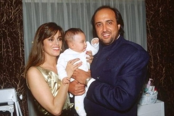 Lucía Méndez with her first husband Pedro Torres and son Pedro Antonio Torres Méndez
