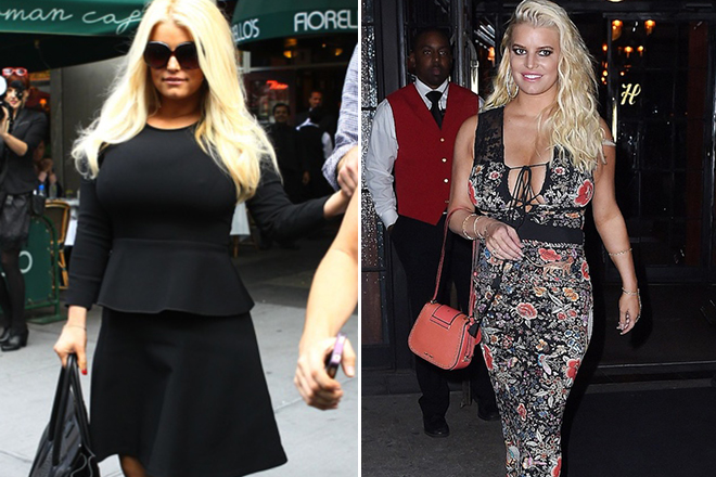Jessica Simpson before and after weight loss