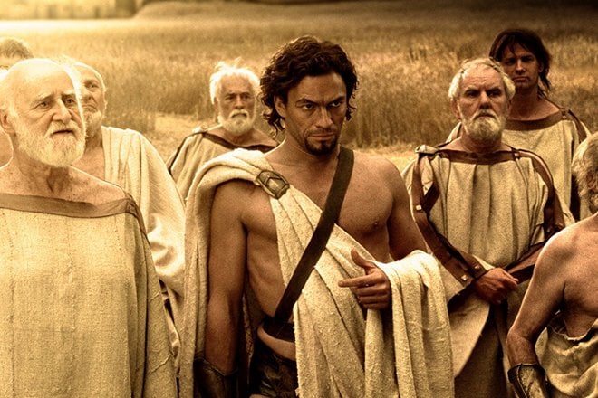 Dominic West in the film 300
