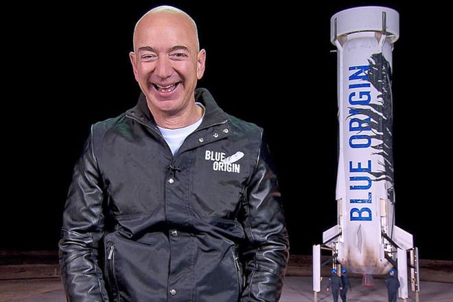 Jeff Bezos founded the aerospace company "Blue Origin"