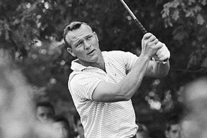Arnold Palmer as a young golfer