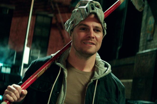 Stephen Amell in the movie Teenage Mutant Ninja Turtles: Out of the Shadows