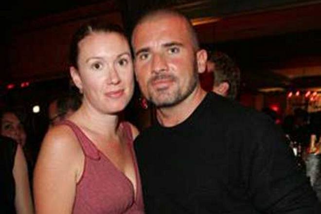 Dominic Purcell and his wife, Rebecca