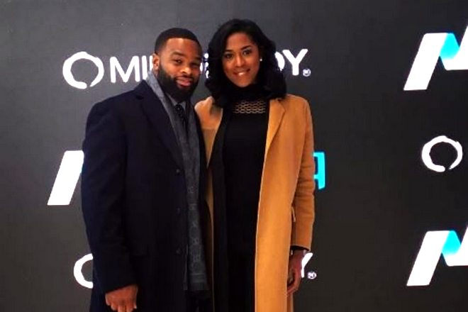 Tyron Woodley and his wife, Averi