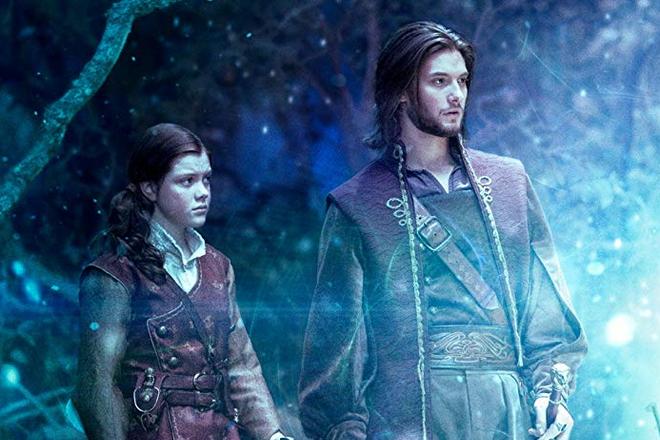 Georgie Henley and Ben Barnes shoots in the movie The Chronicles of Narnia: The Voyage of the Dawn Treader