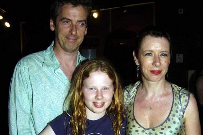 Peter Capaldi with his family