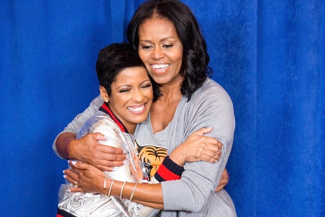 Tamron Hall and Michelle Obama