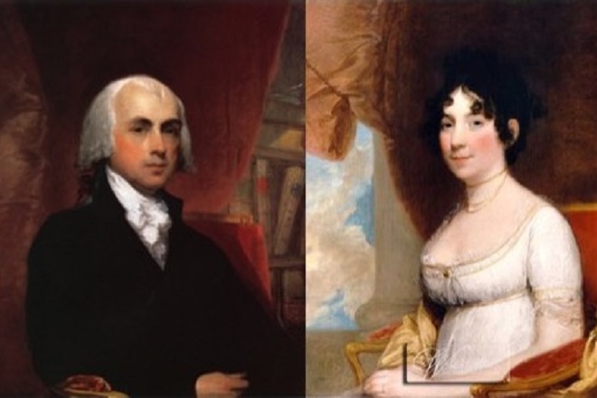 James Madison and his wife Dolley Payne Todd